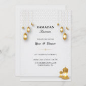 Iftar-uitnodiging | Uitnodiging voor Ramadan karee (Voorkant / Achterkant)