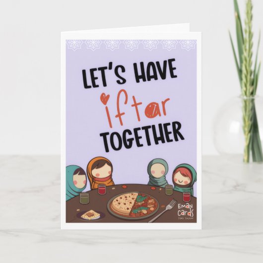 Iftar Uitnodiging - Vrienden (Voorkant)