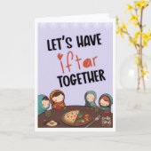 Iftar Uitnodiging - Vrienden (Gele Bloem)