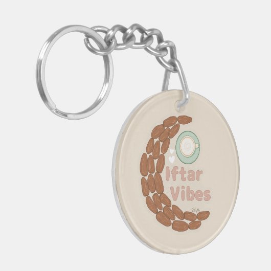 Iftar-vibes geïnspireerd sleutelhanger (Voorkant Links)