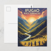 Ifugao rijstterrassen Filipijnen Reizen Briefkaart (Voorkant / Achterkant)