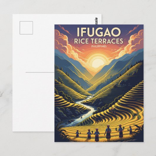 Ifugao rijstterrassen Filipijnen Reizen Briefkaart (Voorkant / Achterkant)