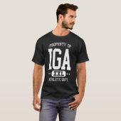 IGA Retro Athletic Property Dept  1 T-shirt (Voorkant volledig)