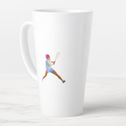 Iga Swiatek Latte Mok (Linkerhoek)