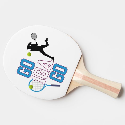 Iga Swiatek Tafeltennisbatje (Zijkant)