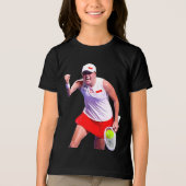 Iga Świątek Tri-Blend Shirt (Voorkant)