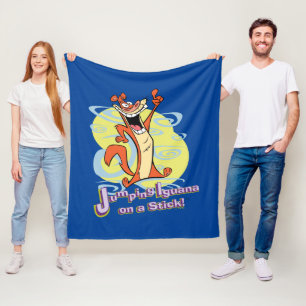 Igauna op een stok jappen!™ fleece deken