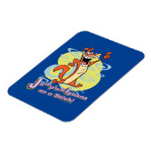 Igauna op een stok jappen!™ magneet (Linkerzijde)