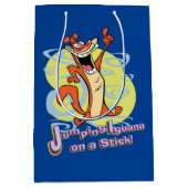 Igauna op een stok jappen!™ medium cadeauzakje (Voorkant)