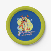 Igauna op een stok jappen!™ papieren bordje (Voorkant)