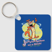 Igauna op een stok jappen!™ sleutelhanger (Voorkant)