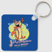 Igauna op een stok jappen!™ sleutelhanger (Achterkant)