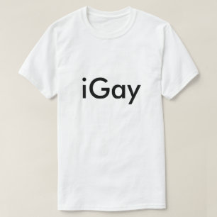 iGay Humoureuze Gekke LGBT Humor Joke Funny Gay T-shirt