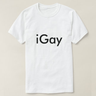 iGay Humoureuze Gekke LGBT Humor Joke Funny Gay T-shirt