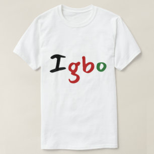 Igbo Colorful Pan African Text T-shirt