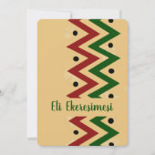 Igbo Merry kerstfeestdag Kaart (Voorkant)