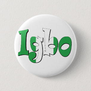 Igbo (Nigeriaanse vlag) Ronde Button 5,7 Cm