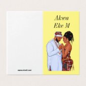 Igbo Romantic Love Poem Wenskaart Kaart (Buitenkant ongevouwen)