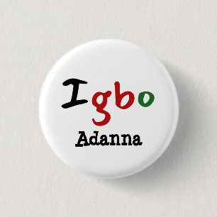 Igbo Trendy en Uniek Ronde Button 3,2 Cm