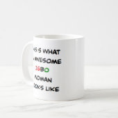 igbo-vrouw, geweldig koffiemok (Voorkant links)
