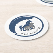 IGEA-LOGO-ONDERZETTER RONDE KARTONNEN ONDERZETTER (Gebogen)