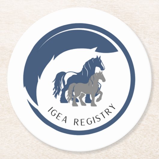 IGEA-LOGO-ONDERZETTER RONDE KARTONNEN ONDERZETTER (Voorkant)