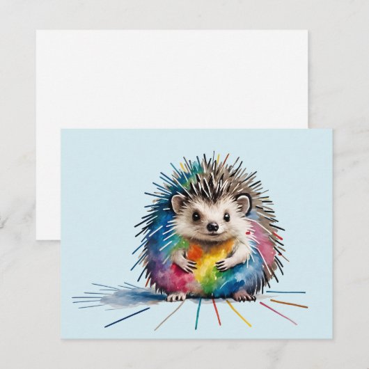 Igel Bedankkaart (Voorkant / Achterkant)