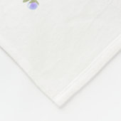 Igel blau 1 - Aquarell-Design | personalisierbare Fleece Deken (Hoek)