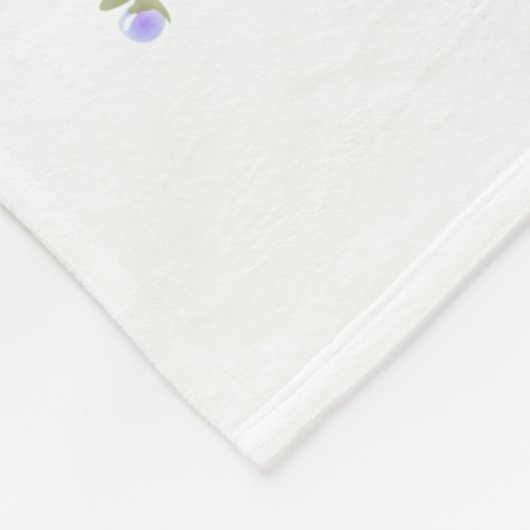 Igel blau 1 - Aquarell-Design | personalisierbare Fleece Deken (Hoek)