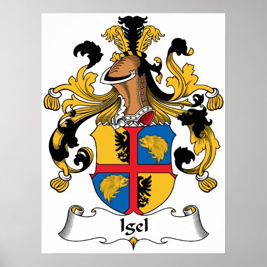 Igel Family Crest Poster (Voorkant)