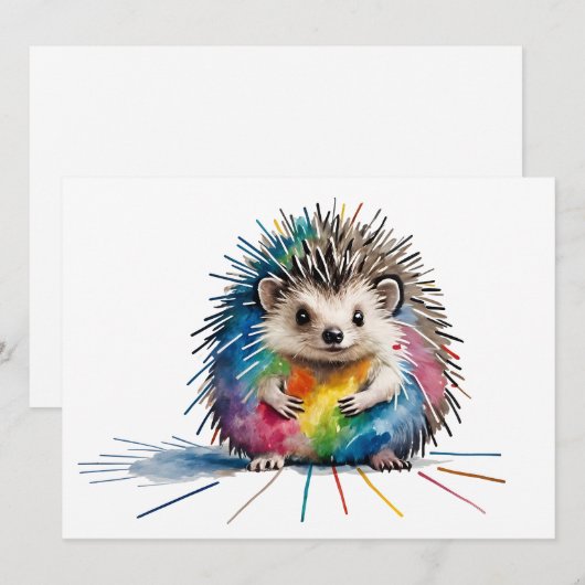 Igel Feestdagenkaart (Voorkant / Achterkant)