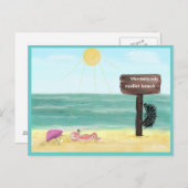 Igel FKK/hedgehog nudist, Briefkaart (Voorkant / Achterkant)