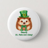 Igel Gráinneog Happy St. Patricks Day Ronde Button 5,7 Cm (Voorkant)