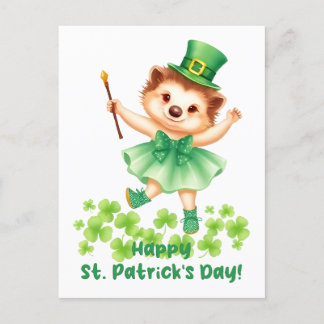 Igel Igelin Gráinneog Happy St. Patricks Day Briefkaart