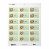 Igel im Blumenbeet Etiket (Full Sheet)