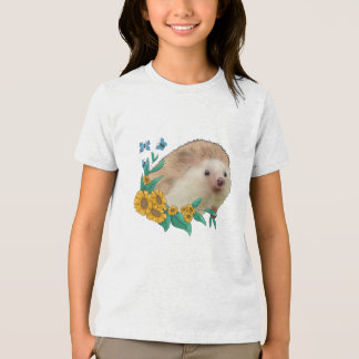 Igel im Blumenbeet Tri-Blend Shirt
