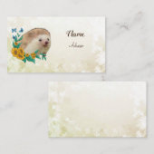 Igel im Blumenbeet   Visitekaartje (Voorkant / Achterkant)