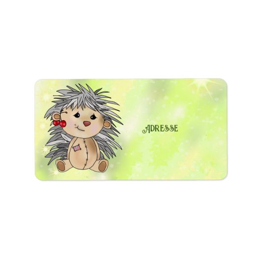 Igel mit Kirschen Etiket (Voorkant)