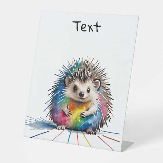 Igel Reclamebord Met Voetstuk (Voorkant)