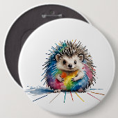 Igel Ronde Button 6,0 Cm (Voorkant /achterkant)