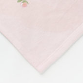Igel rosa 2 - Aquarell-Design | personalisierbare Fleece Deken (Hoek)