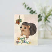 Igel und Blatt Briefkaart (Staand voorkant)