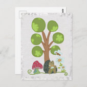 Igel unterm Baum Briefkaart (Voorkant / Achterkant)