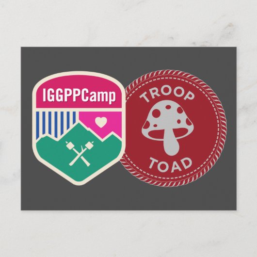 IGGPPCamp 2022 Troop Pride Briefkaart red (Voorkant)