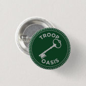 IGGPPCamp 2022 Troop Pride Button Green (Voorkant /achterkant)