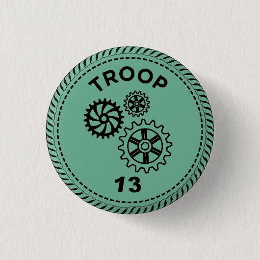 IGGPPCamp 2023 Troop 13 Button (Voorkant)