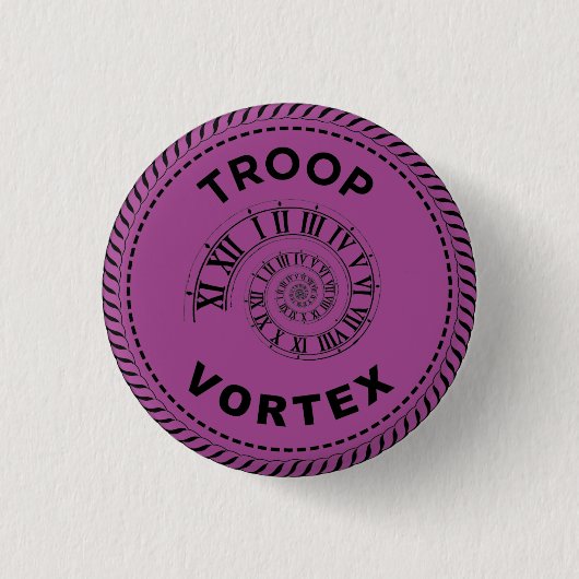 IGGPPCamp 2023 Troop Vortex knop Ronde Button 3,2 Cm (Voorkant)