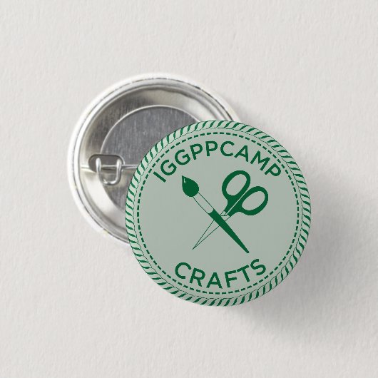 IGGPPCamp Crafts Badge Ronde Button 3,2 Cm (Voorkant /achterkant)