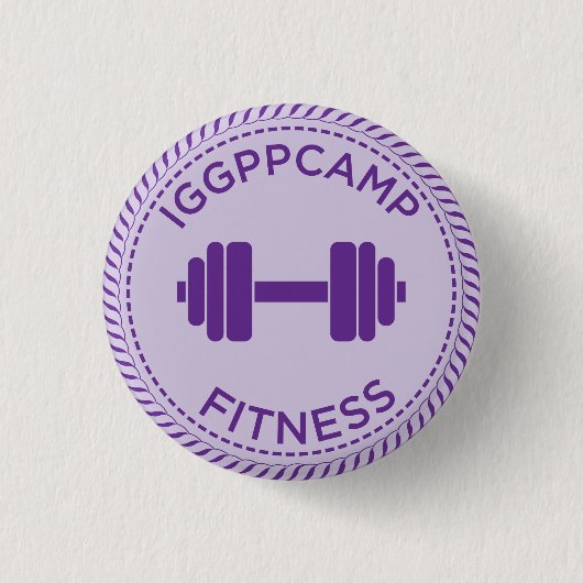 IGGPPCamp Fitness Badge Ronde Button 3,2 Cm (Voorkant)