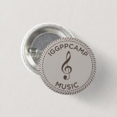 IGGPPCamp Music-badge Ronde Button 3,2 Cm (Voorkant /achterkant)
